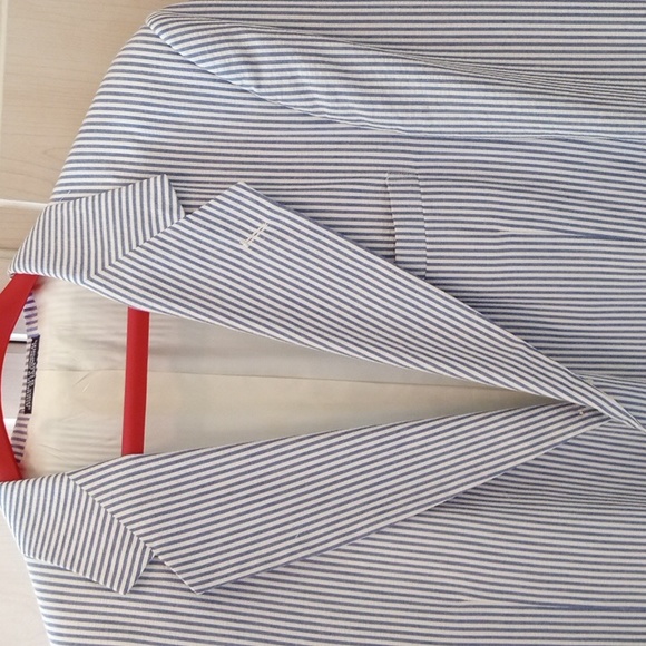 Blue and white searsucker blazer - Picture 2 of 4